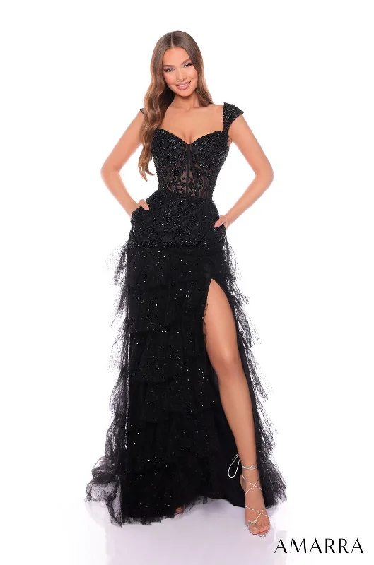 Deal of the Day Amarra 88146 Long Formal Evening Prom Dress