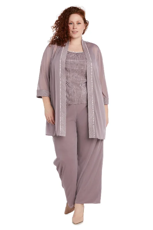 Discount Mania R&M Richards 9084DW Long Formal Plus Size Jacket Pant Suit