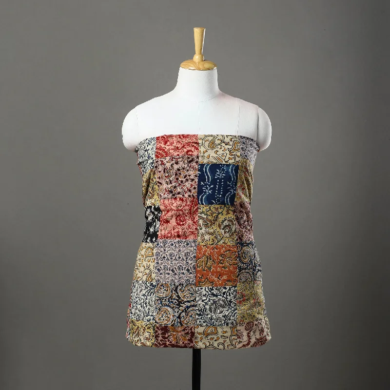 Friends and Family Sale Multicolor - Handcrafted Patchwork Cotton Kurta Material (3.2m) 57