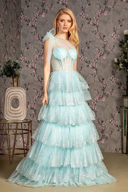 Super Deal Prom Formal Glitter Evening Long Gown