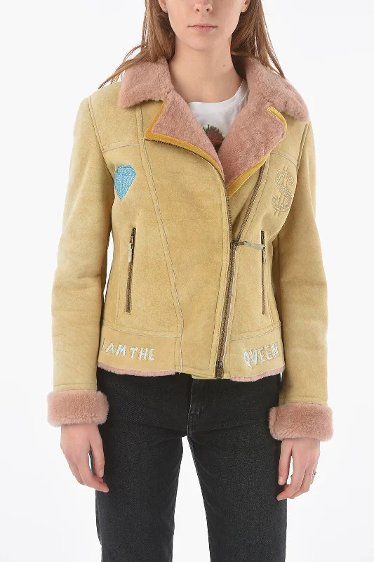 Flash Sale History Repeats Embroidered Shearling Jacket