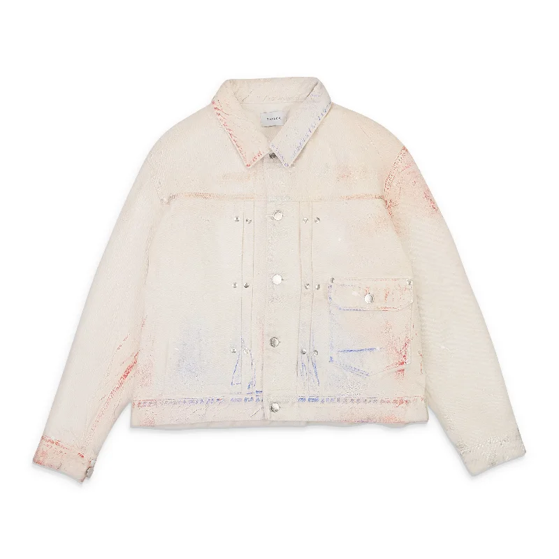 Low Prices TANAKA MID WASHED CLASSIC WHITE DENIM JACKET