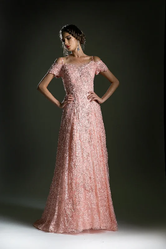 Overstock Sale Cinderella Divine 5326 A Line Formal Prom Long Dress