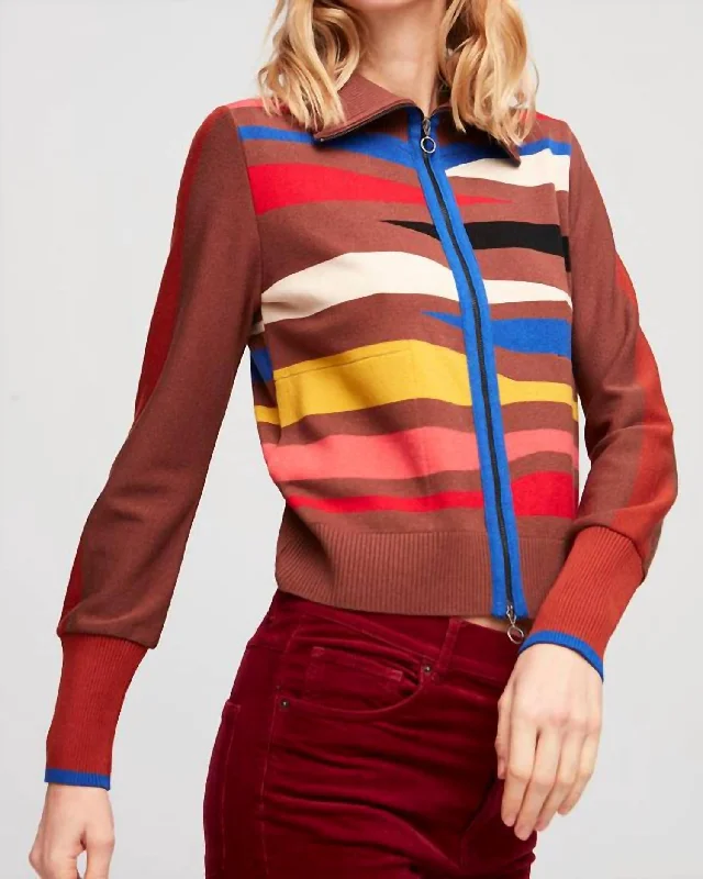 Stock Clearance Paris Jacket In Geo Dashes