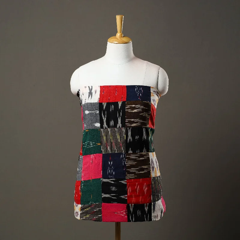 Flash Deals Multicolor - Handcrafted Patchwork Cotton Kurta Material (2.6m) 10