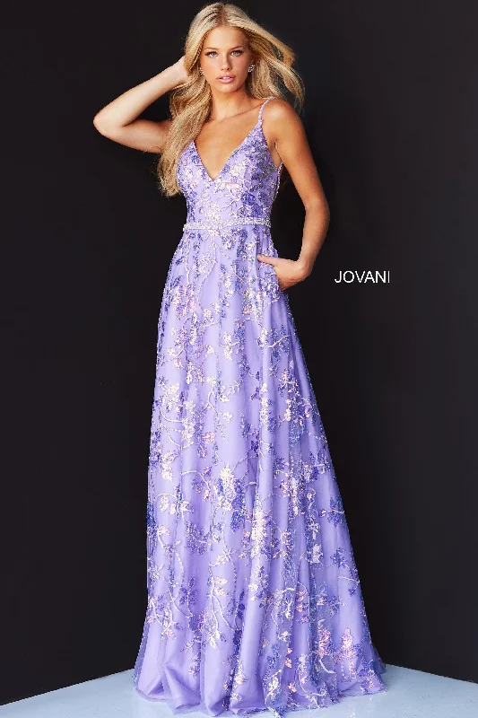 Super Bargain Jovani JVN06814A Lilac 0 Sale