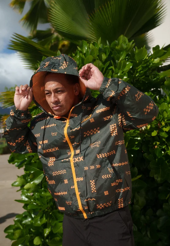 Deal Dash ʻANO KĀPALA OLIVE & ORANGE WINDBREAKER
