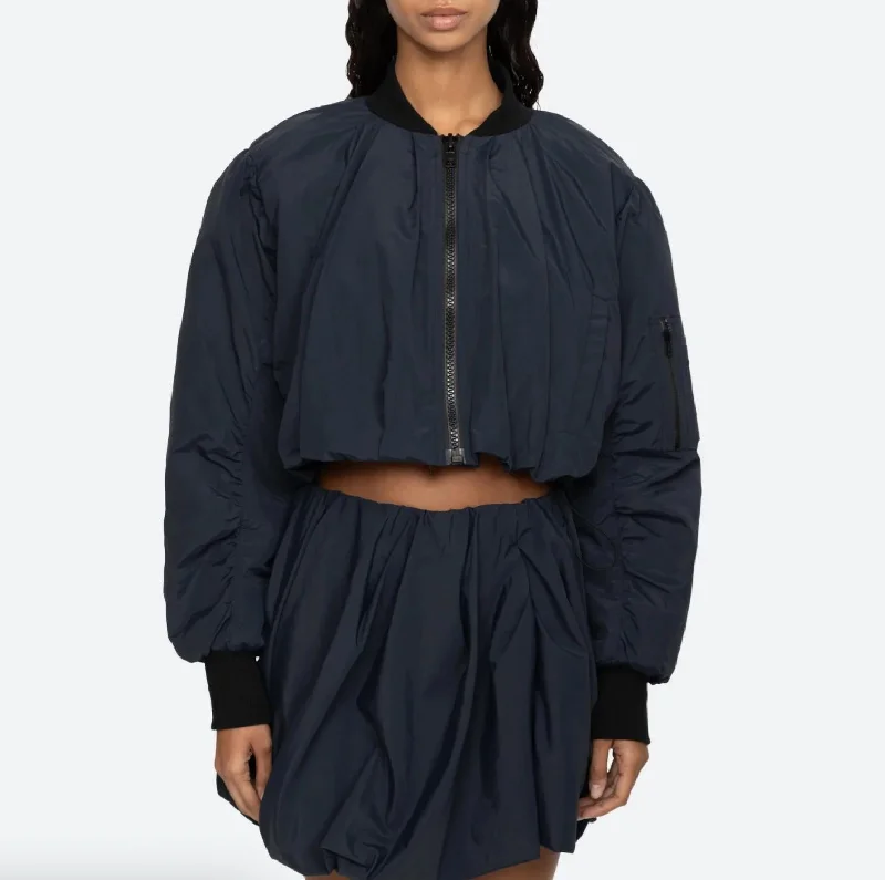 Lowest Price Evelyn Bomber Jacket In Navy