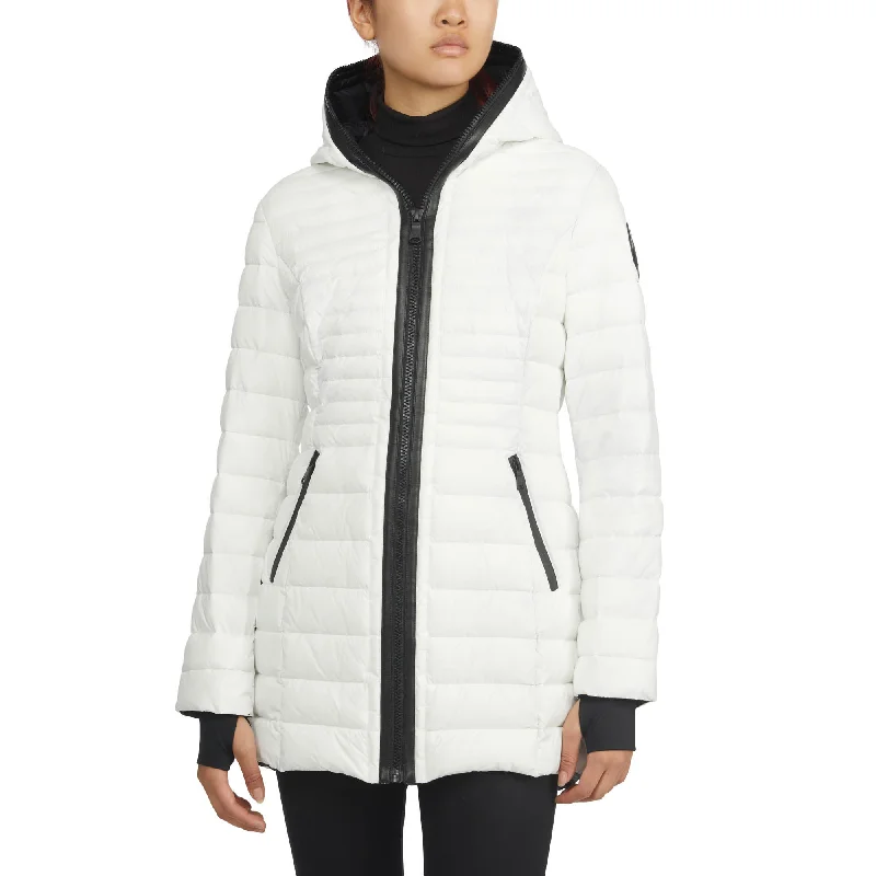 Fantastic Offers Pajar Women's Lyvien Light Weight Packable Puffer with Zip to Top Fixed Hood