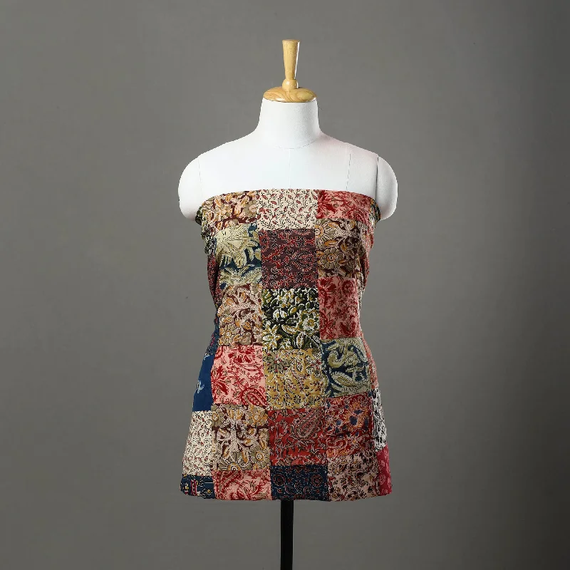 Referral Discount Multicolor - Handcrafted Patchwork Cotton Kurta Material (3.2m) 58