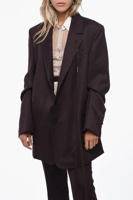 Epic Deals Ann Demeulemeester Belted JOSEFIN Coat With Flap Pockets