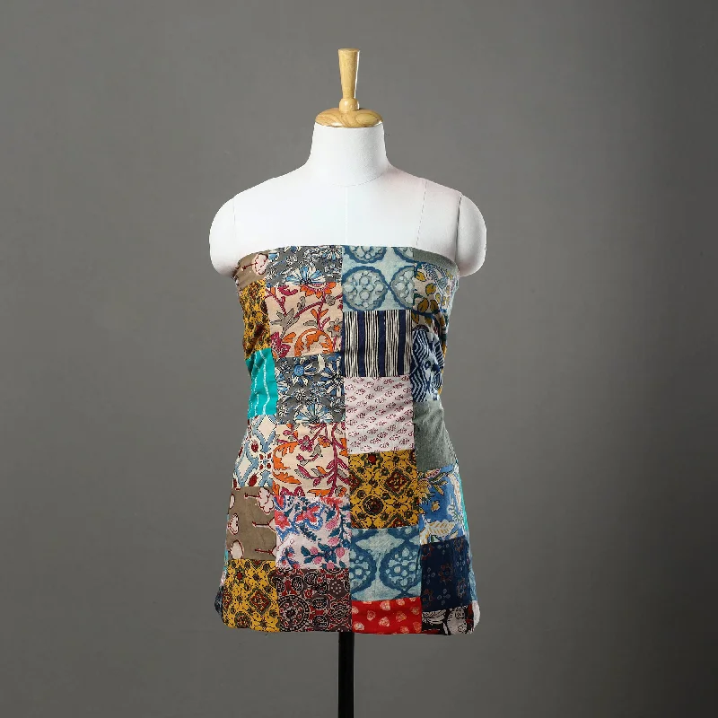 Warehouse Sale Multicolor - Handcrafted Patchwork Cotton Kurta Material (3.2m) 53