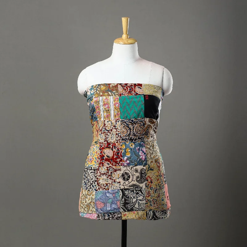 Online Exclusive Multicolor - Handcrafted Patchwork Cotton Kurta Material (3.2m) 61