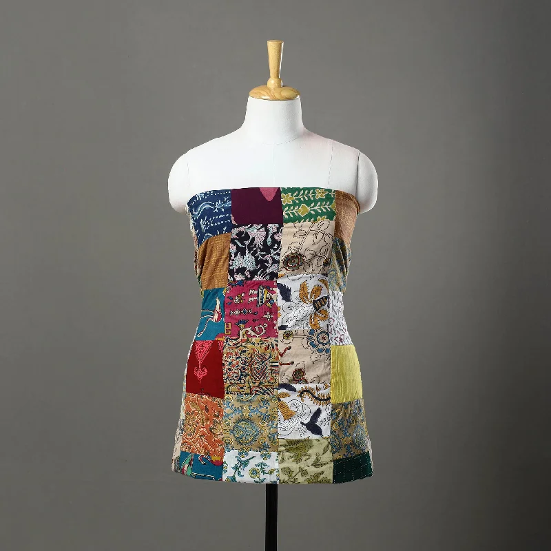 Buy Now Multicolor - Handcrafted Patchwork Cotton Kurta Material (2.9m) 48