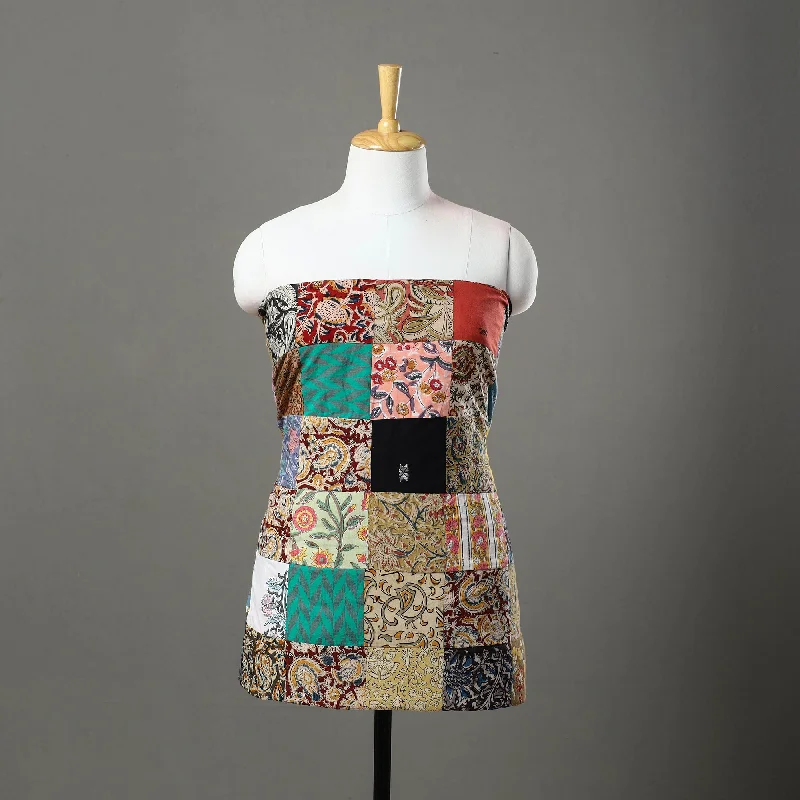 Daily Deals Multicolor - Handcrafted Patchwork Cotton Kurta Material (3.2m) 44