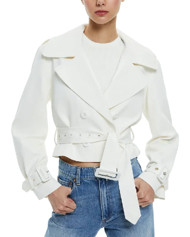 Special Discount alice + olivia Keith Cropped Trench Coat