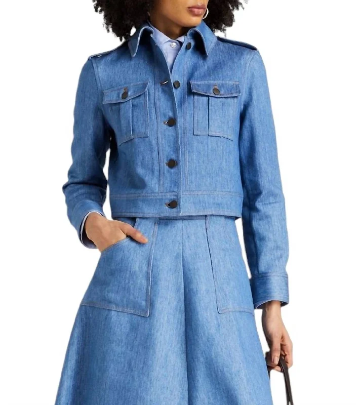 Best Bargains The Dianora Jacket In Blue Denim