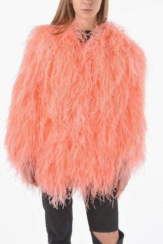 Midnight Madness Andy Ho Feather Jacket with Hook Closure