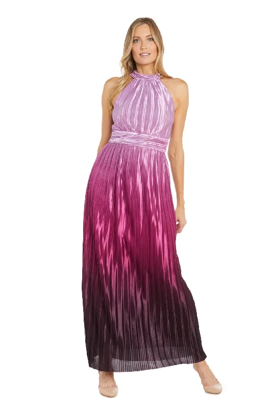 Super Sale R&M Richards 6606 Ombre Pleated Long Formal Prom Dress