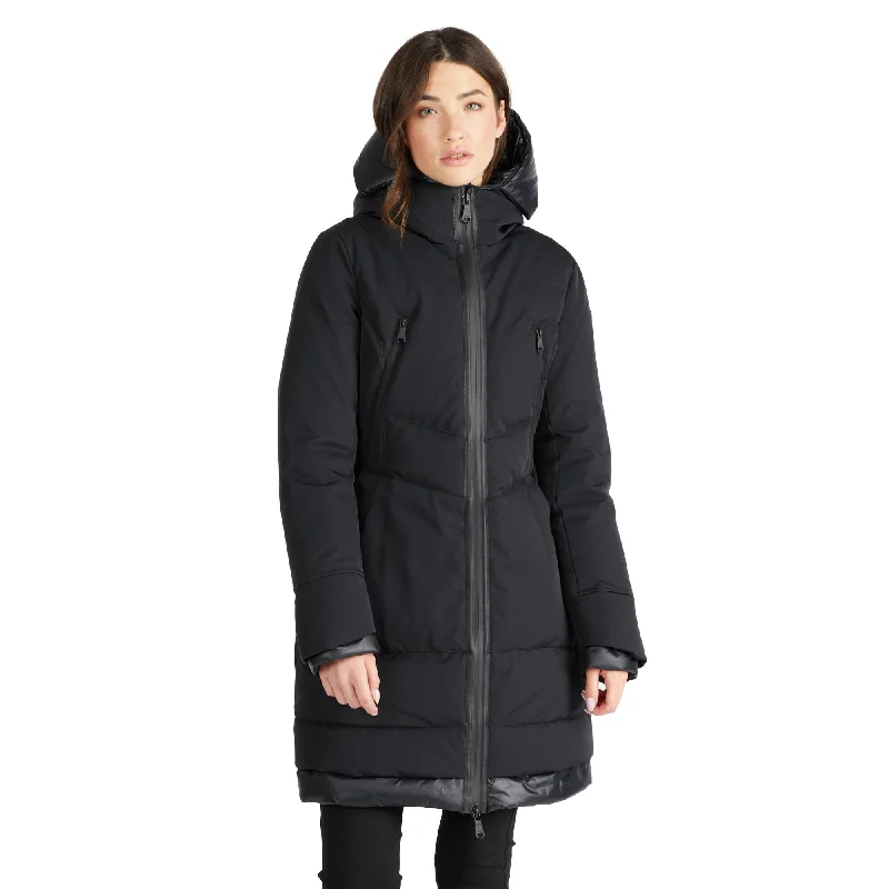 New Deals Pajar Women's Rimi Mid Length Parka with Fixed Hood