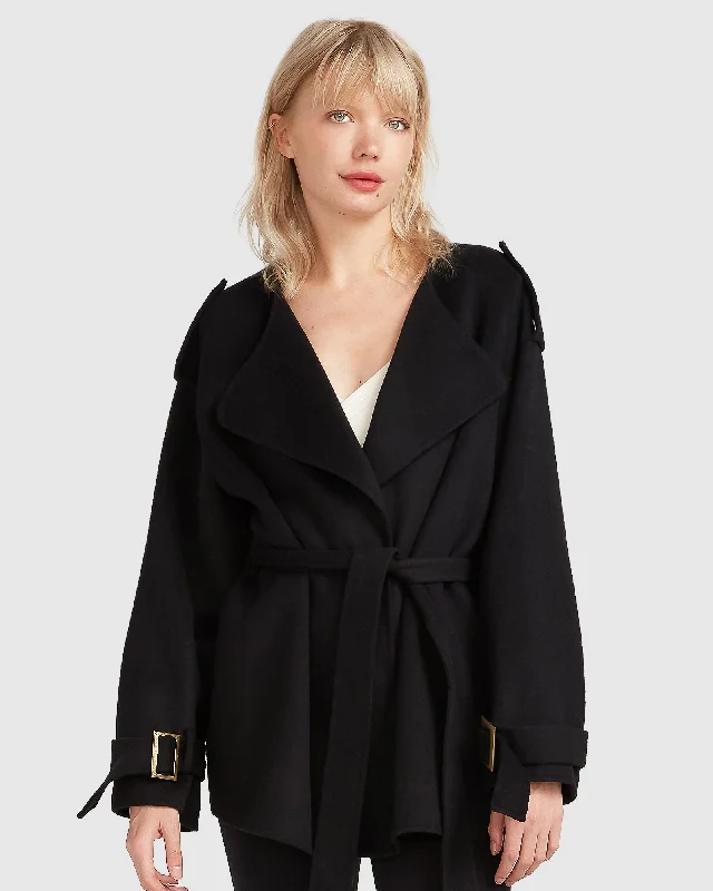 New Markdowns Let Me Go Collarless Coat