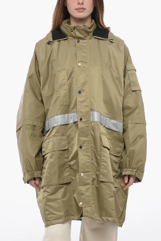 Mega Sale Rokh Quilted Oversized Wind-Breaker with Reflective Detail