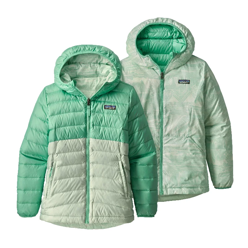 Final Clearance Girls' Reversible Down Sweater Hoody