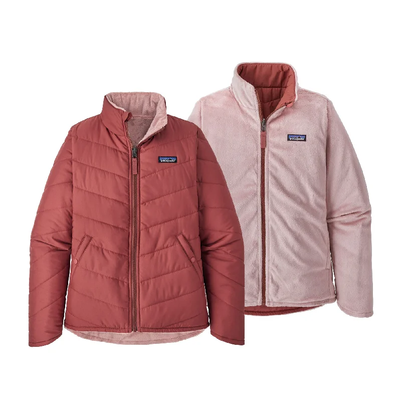 Price Cut Girls' Reversible Snow Flower Jacket