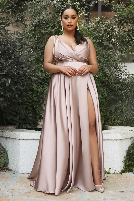 Final Sale Cinderella Divine BD105 Long Prom Formal Evening Gown Sand