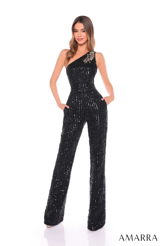 Special Promotion Amarra 88136 Long Fitted Sequin Formal Prom Jumpsuit