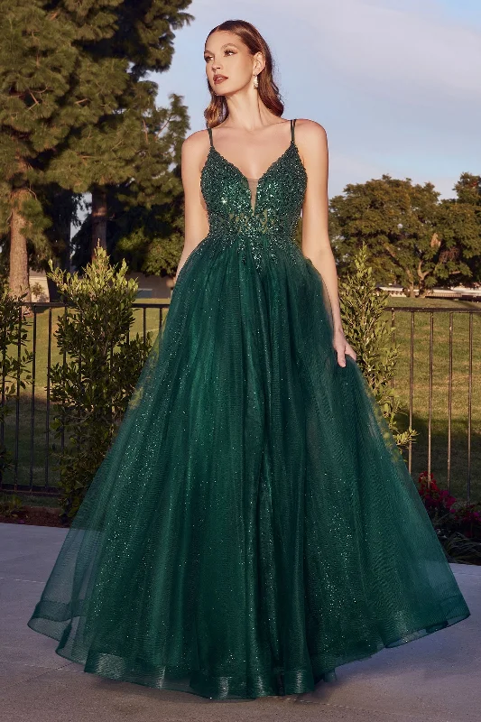 Unmissable Offer Cinderella Divine CD0154 Long Formal Ball Gown Prom Dress Emerald