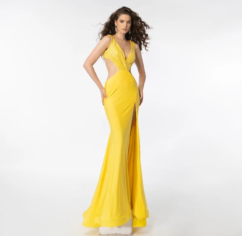 Online Only Ava Presley 39309 Fitted Long Formal Prom Dress