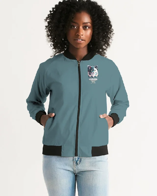 Limited Availability Silverfox flower Women's Bomber Jacket