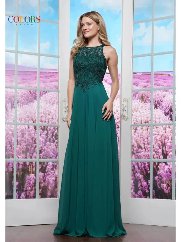 Final Clearance Colors 3440 Long Formal A Line Evening Prom Dress