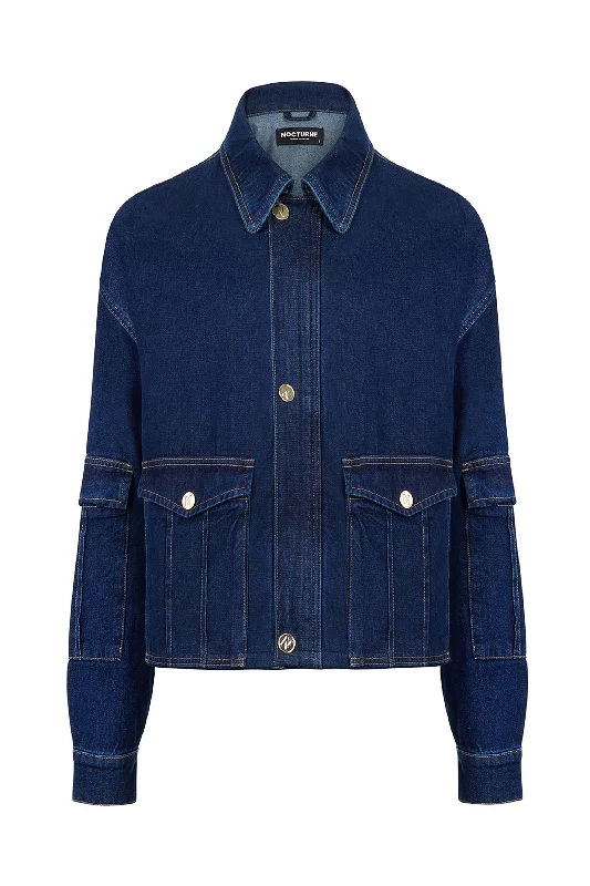 Lowest Prices Multi Pocket Denim Jacket