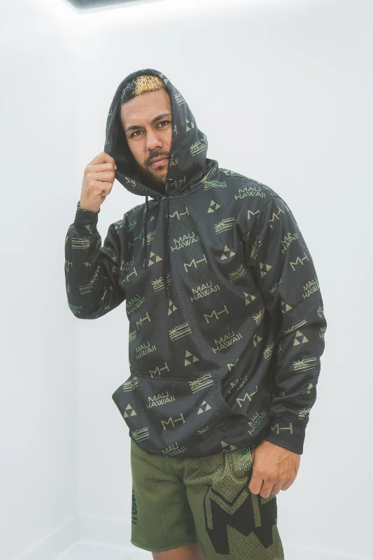 Unbeatable Prices BLACK & OLIVE MAU HOODIE