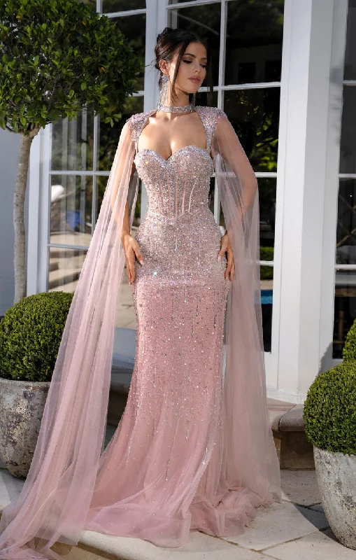 Mega Sale Portia and Scarlett PS25504 Long Beaded Fitted Formal Prom Dress