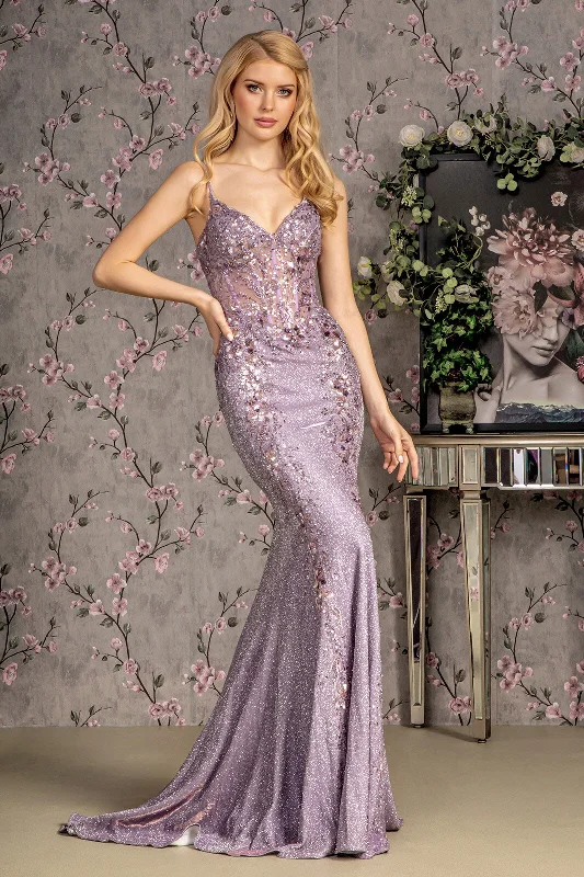 Clearance Items Glitter Mermaid Long Formal Prom Dress