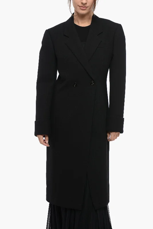 Deal Explosion Bottega Veneta Half-Lined Double-Breasted Coat