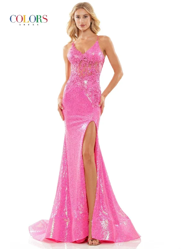 Unbeatable Prices Colors 2848 Colors Long Spaghetti Strap Prom Dress Hot Pink