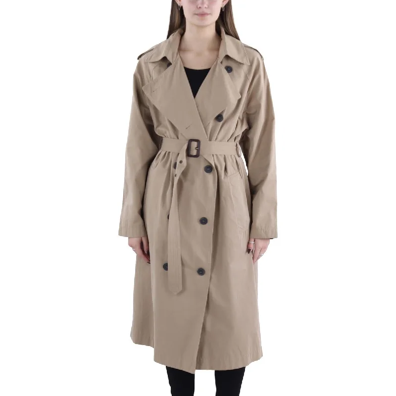 Online Only Davis Womens Lightweight Long Trench Coat