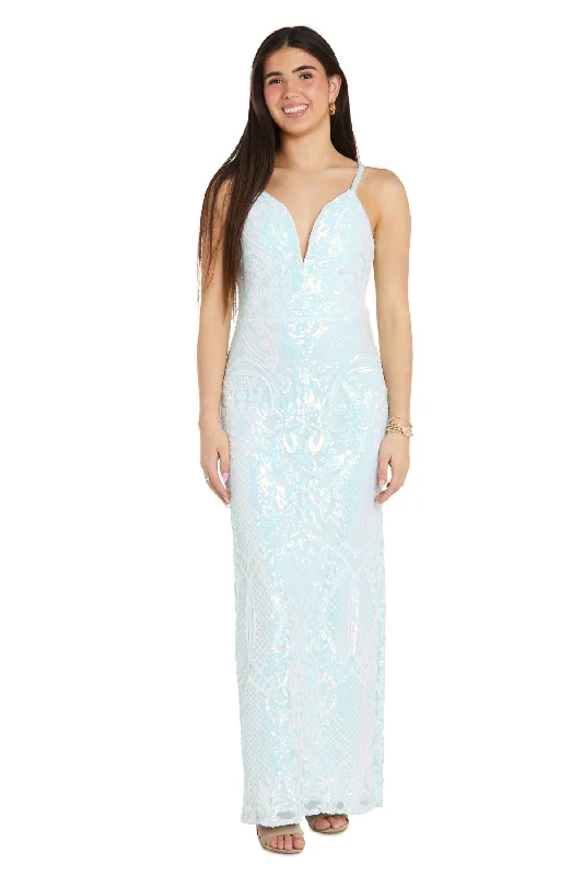 Today’s Special Morgan & Co 13018P Prom Sequin Long Formal Petite Dress