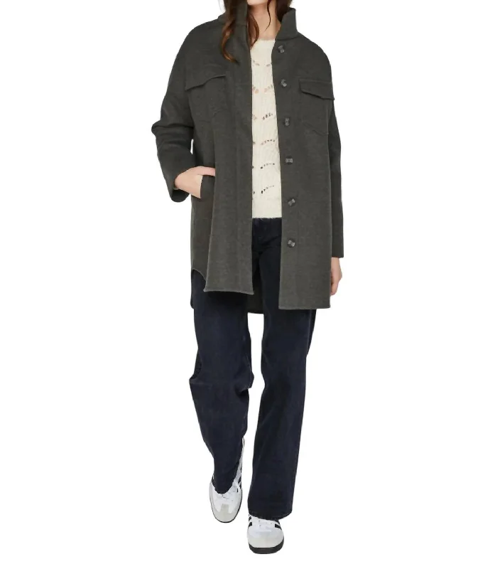 Savings Alert Wesley Jacket In Heather Evergreen