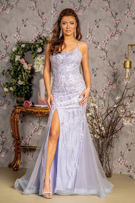 Discount Mania Metallic Formal Evening Prom Dress