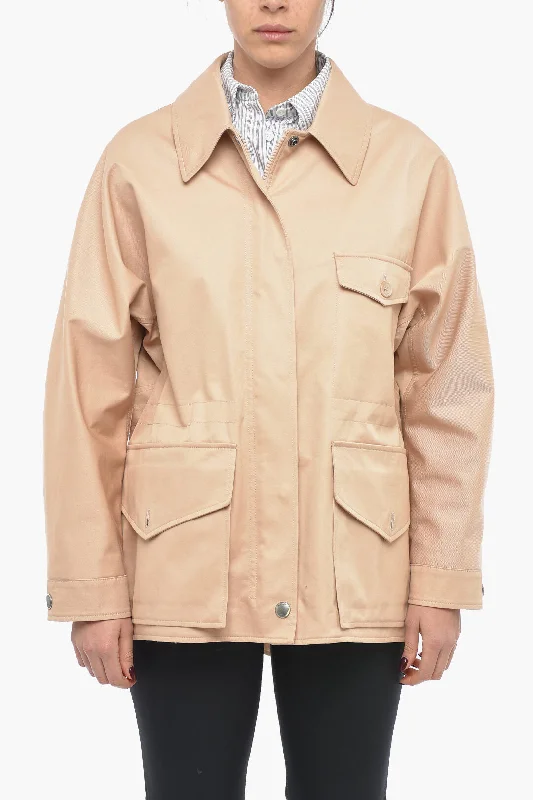 Today’s Special Burberry Front Zipped Cotton Parka with Buttons