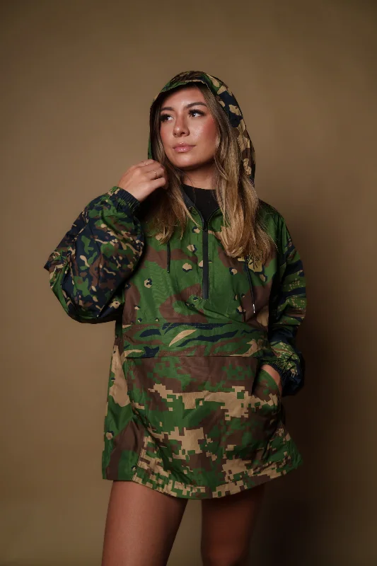 Price Reduction WOODLAND CAMO COLLAGE RAIN JACKET