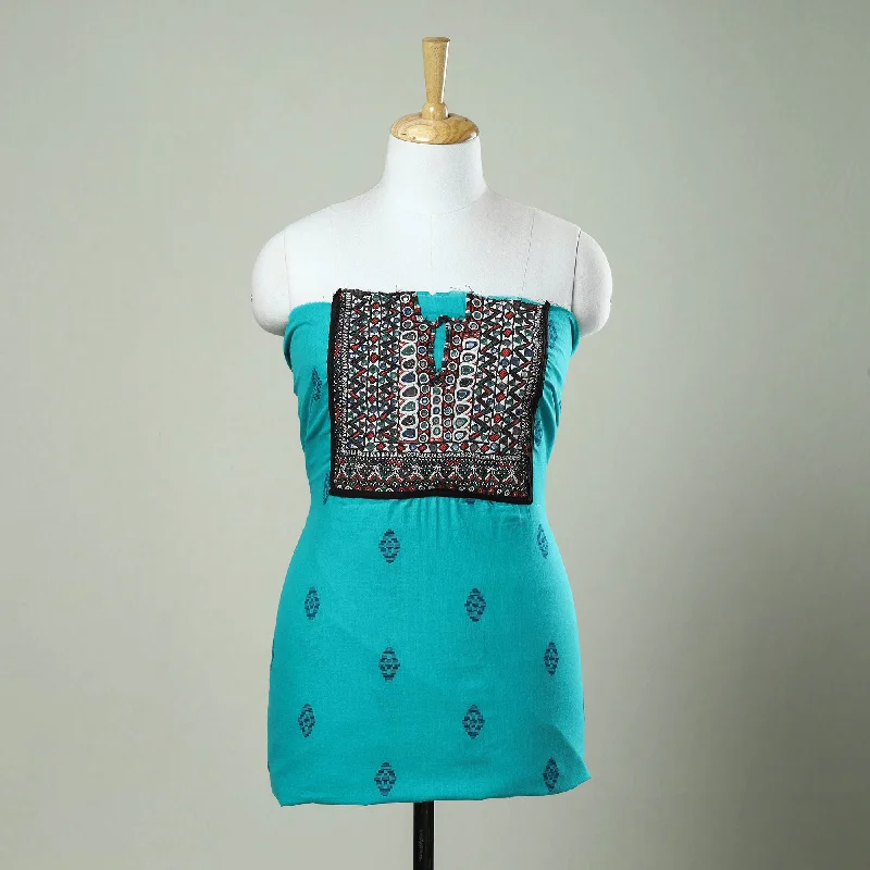 Great Deals Exclusive! Kutch Embroidery Work Cotton Kurta Material - 2.5 Meter
