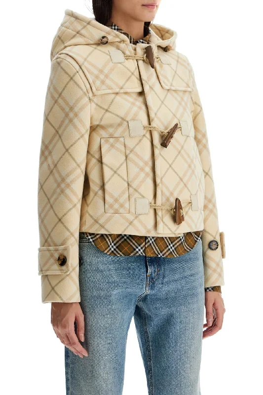 Special Promotion Burberry 'montgomery Cropped In Wool And Cash