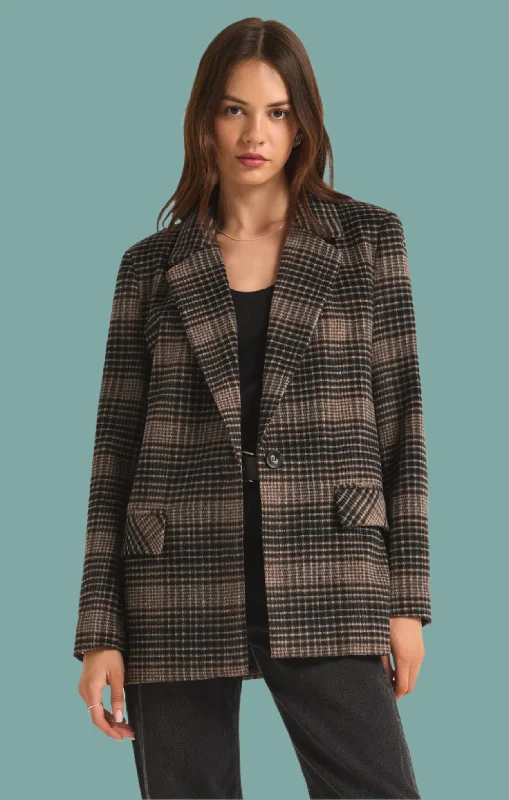 Buy More, Save More Kingston Relaxed Plaid Blazer