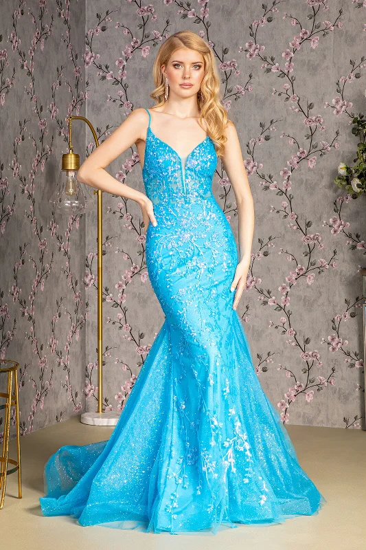 Weekend Special Long Formal Fitted Glitter Prom Dress